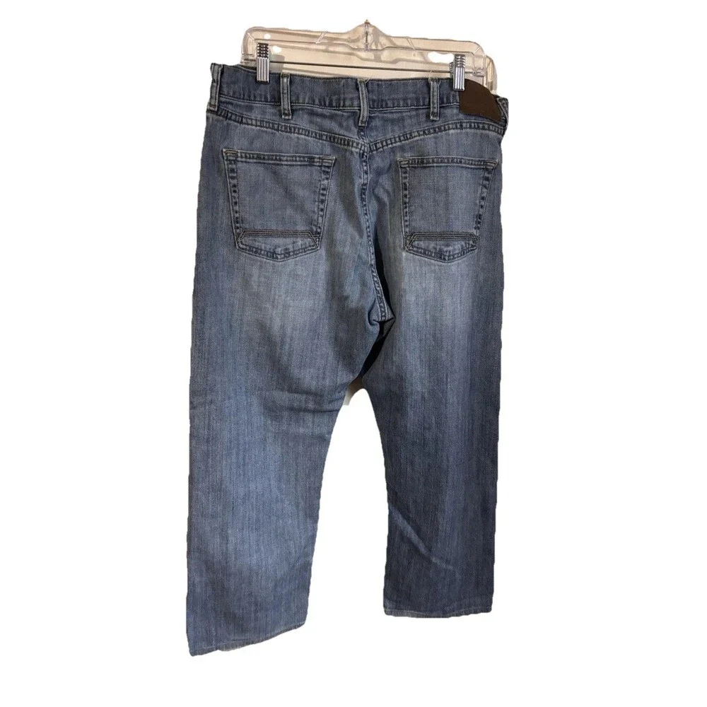 Timberland Men's Light Blue Straight Denim Jeans Cotton 5-Pocket 38x30‎